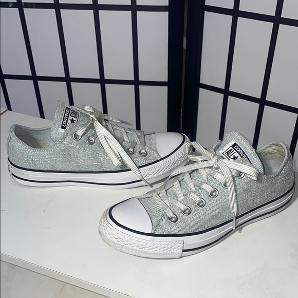 Converse Womens Chuck Taylor® All Star® Sparkle Knit Ox Polar Blue - Picture 5 of 7